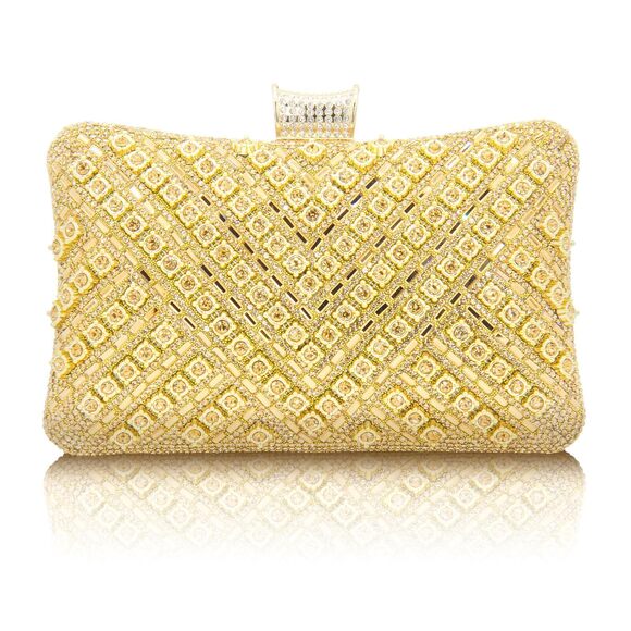 Handbags - 2464 Rhinestone Clutch Purses Elegant Evening Bag Sparkly Shoulder Bags